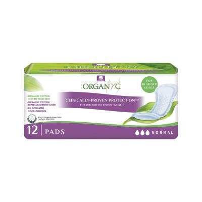 Organyc Organic Pads Bladder Control Normal (For Bladder Leaks) x 12 Pack